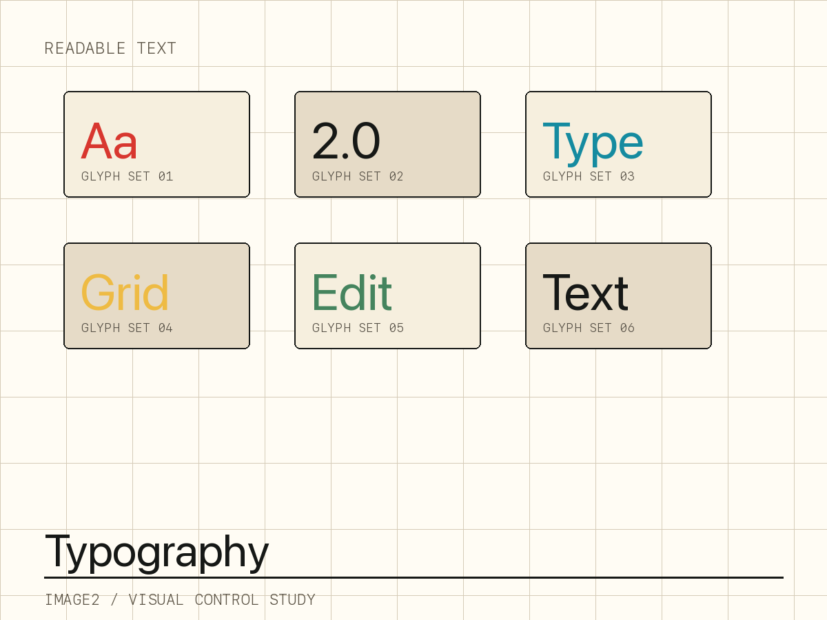 Image2 typography systems poster study
